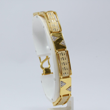 916 Gold Fancy Gents Lucky bracelet KV-GB001 by 