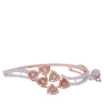 18k rose gold cz diamond  ladies bracelet by 
