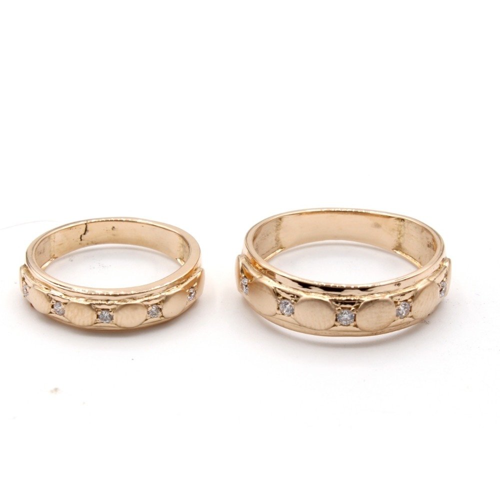 916 gold stylish couple ring kv-r003