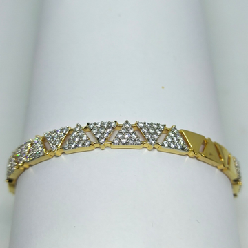 22K diamond & gold Pyramid design bracelet by 