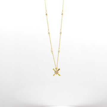 22K Light weight diamond chain pendent by 