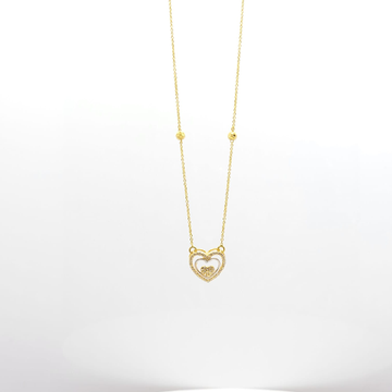 heart shaped pendent chain by 