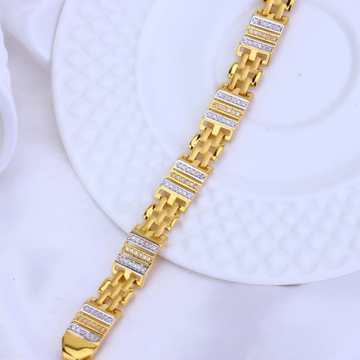 916 gold cz lucky bracelet for men by 