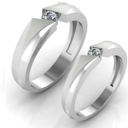 Order White Gold Men's Ring Pure Love 4 mm | GLAMIRA.com